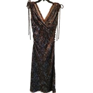 Peruvian Connection Tuscan Velvet Maxi Dress